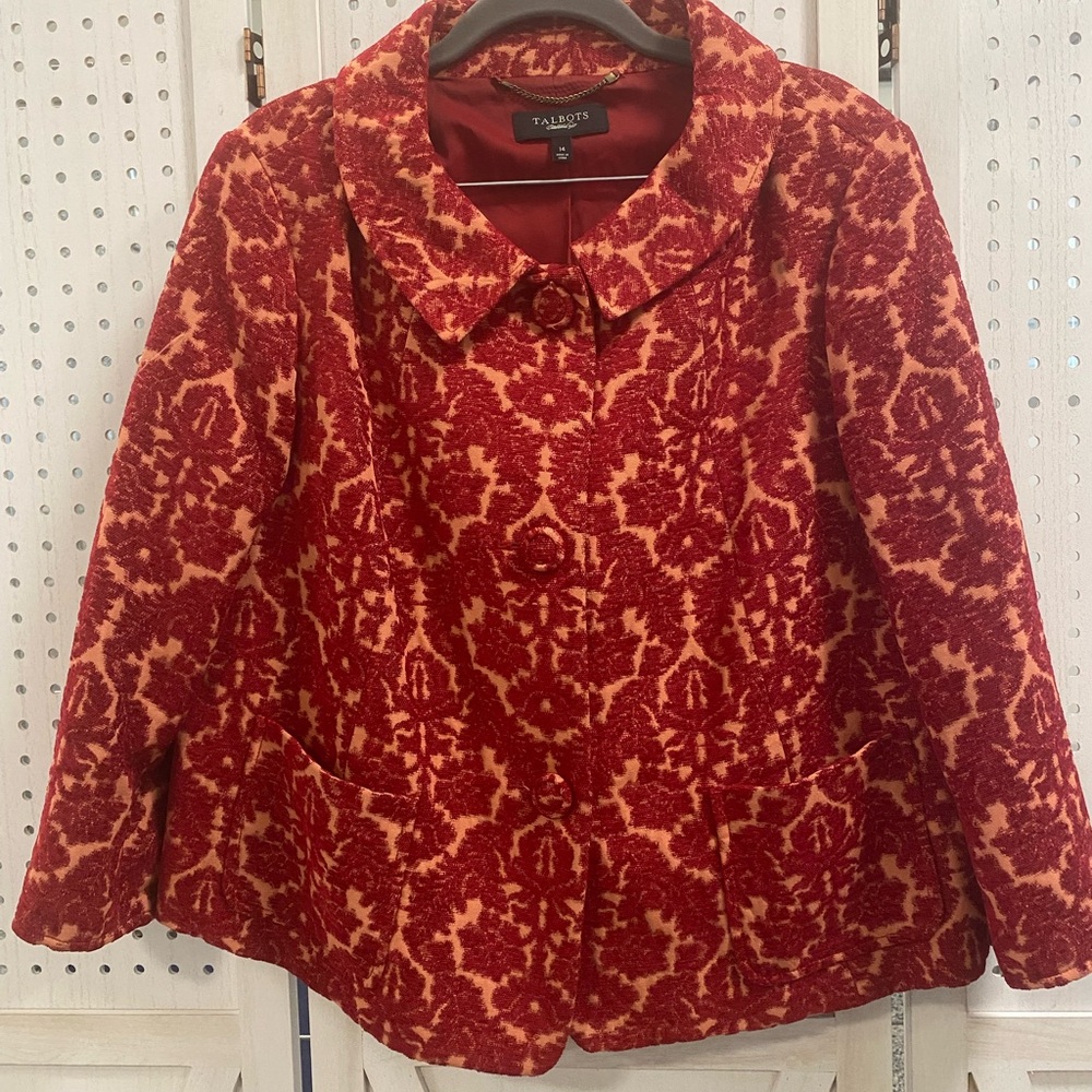 Talbots Red and Pink Women's Jacket